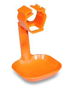 Drip cup 1-arm with clamp bracket L for SaniStar